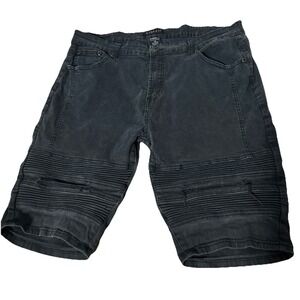 M. Society Shorts Mens Size 38 Black Distressed
